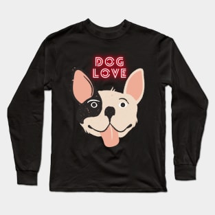 Love dog my family Long Sleeve T-Shirt